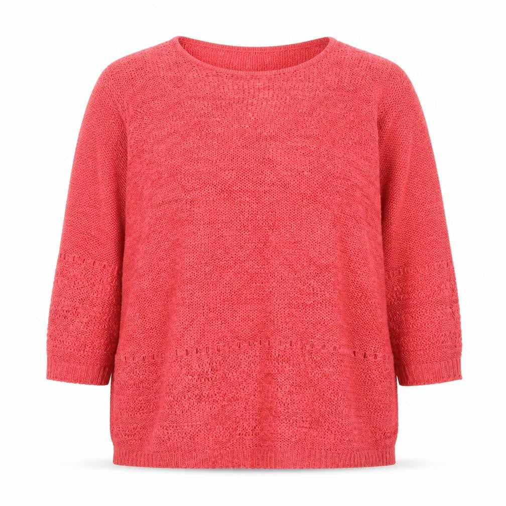 Isle Women’s Pink Open Knit Pullover Jumper Size 18 Plus