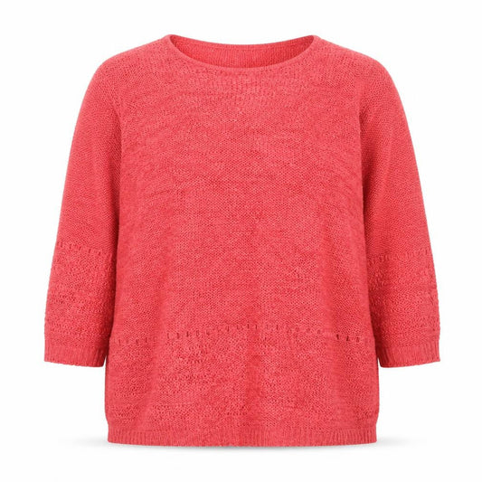Isle Women’s Pink Open Knit Pullover Jumper Size 18 Plus
