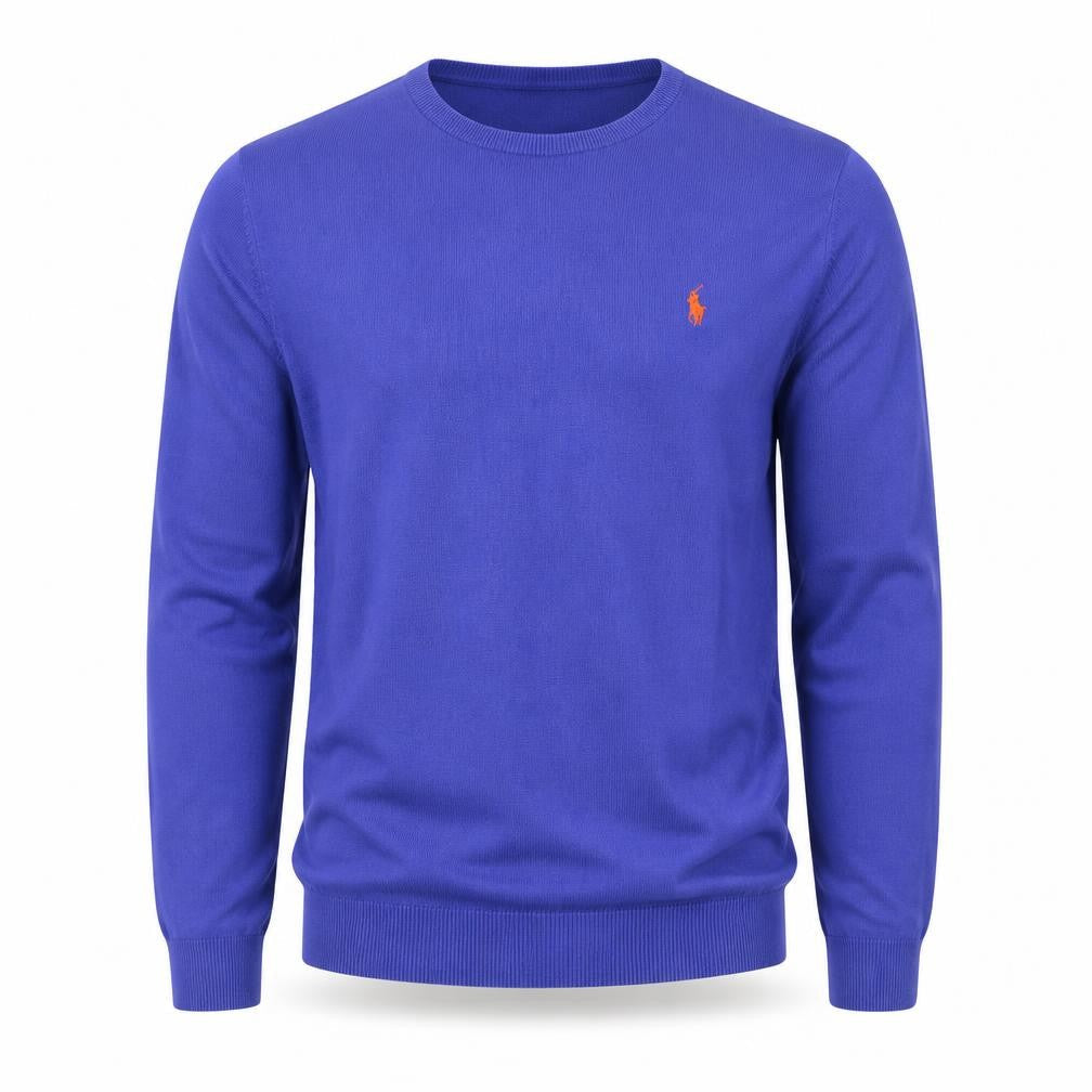 Polo Ralph Lauren Men Blue M Slim Fit Pima Cotton Crew Neck Jumper