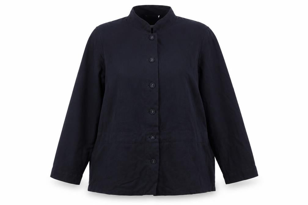 Marks and Spencer Women’s Navy UK 18 Silk Tunic Button-Up Blouse