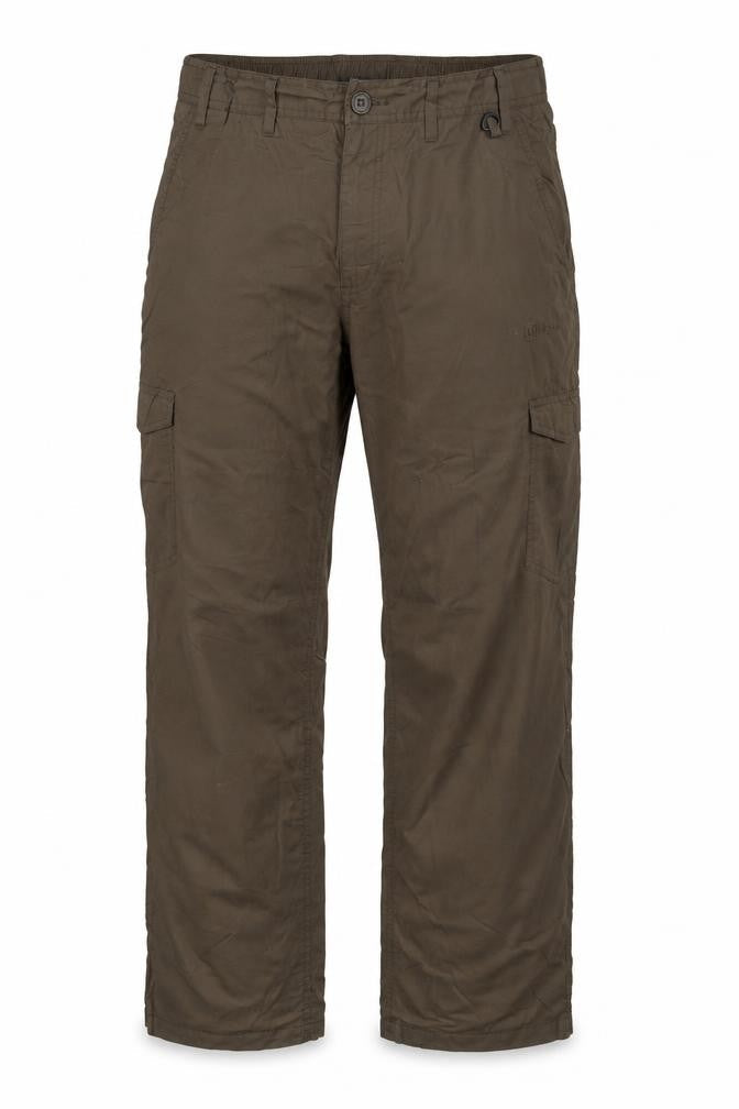 Hingegear Men’s Brown Size 36 Cargo Trousers Elastic Waist Pockets