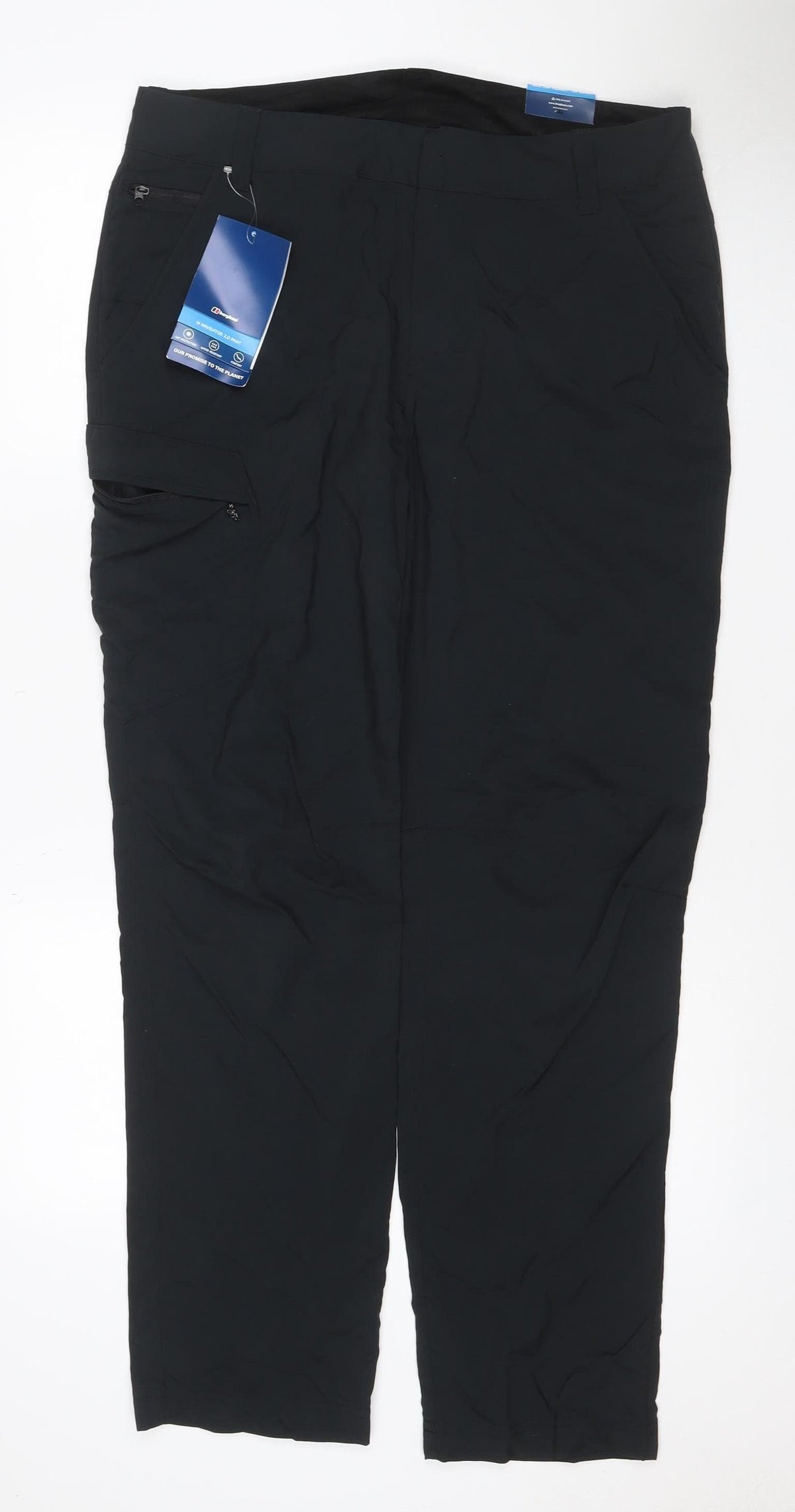 Berghaus Unisex Adults Black Size 34 Waterproof Rain Trousers 32in