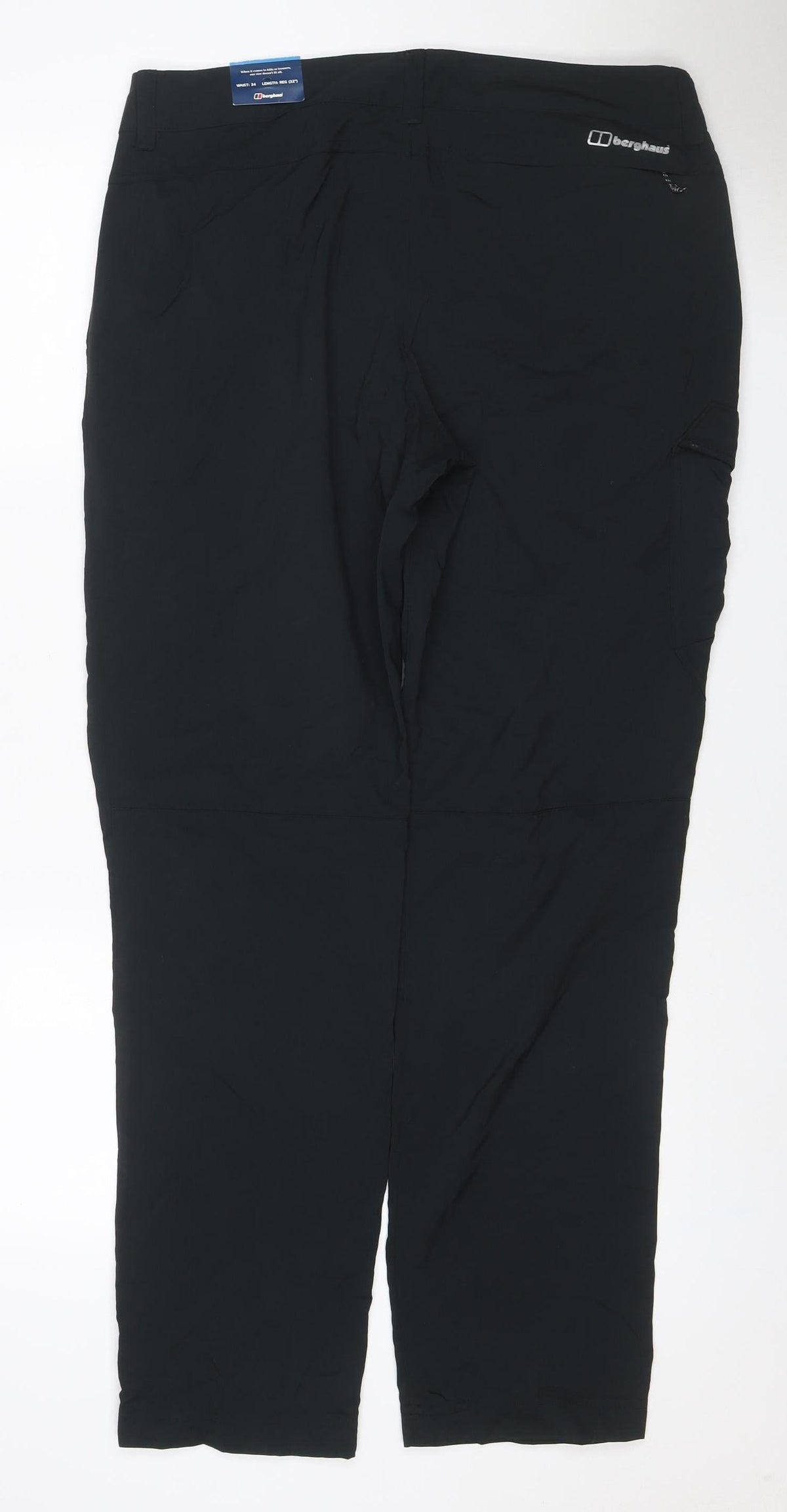 Berghaus Unisex Adults Black Size 34 Waterproof Rain Trousers 32in