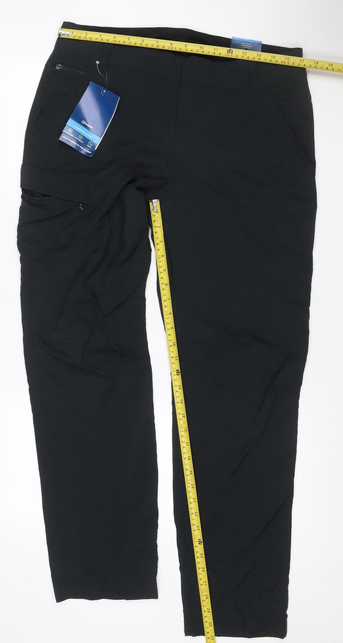 Berghaus Unisex Adults Black Size 34 Waterproof Rain Trousers 32in