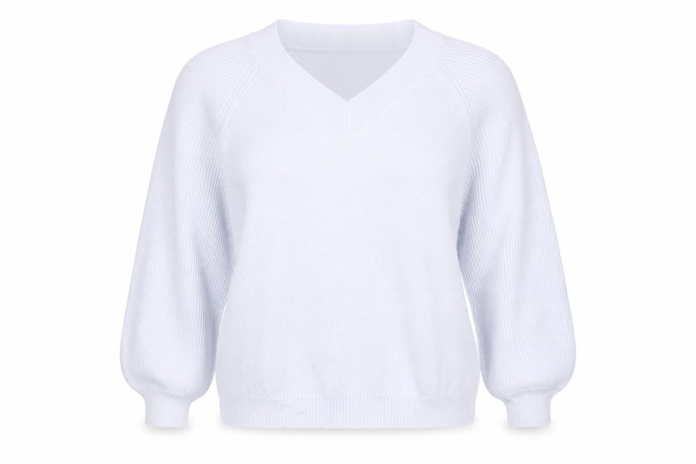 Live Unlimited London Women Blue UK 26 V-Neck Raglan Knit Jumper
