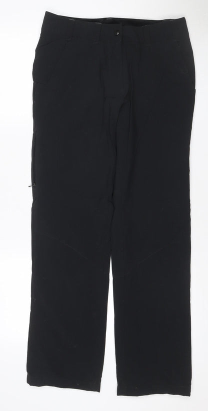 Rohan Women Black Size 10 Dry Roamers Waterproof Rain Trousers