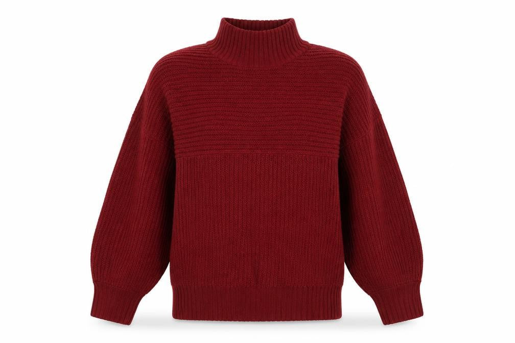 Threadbare Women’s Red Size 10 Roll Neck Knit Pullover Jumper