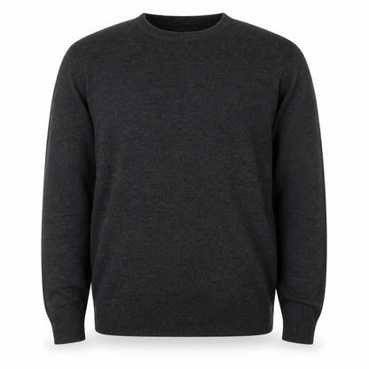 Brave Soul Men’s Grey M Crew Neck Fine Knit Acrylic Pullover Jumper
