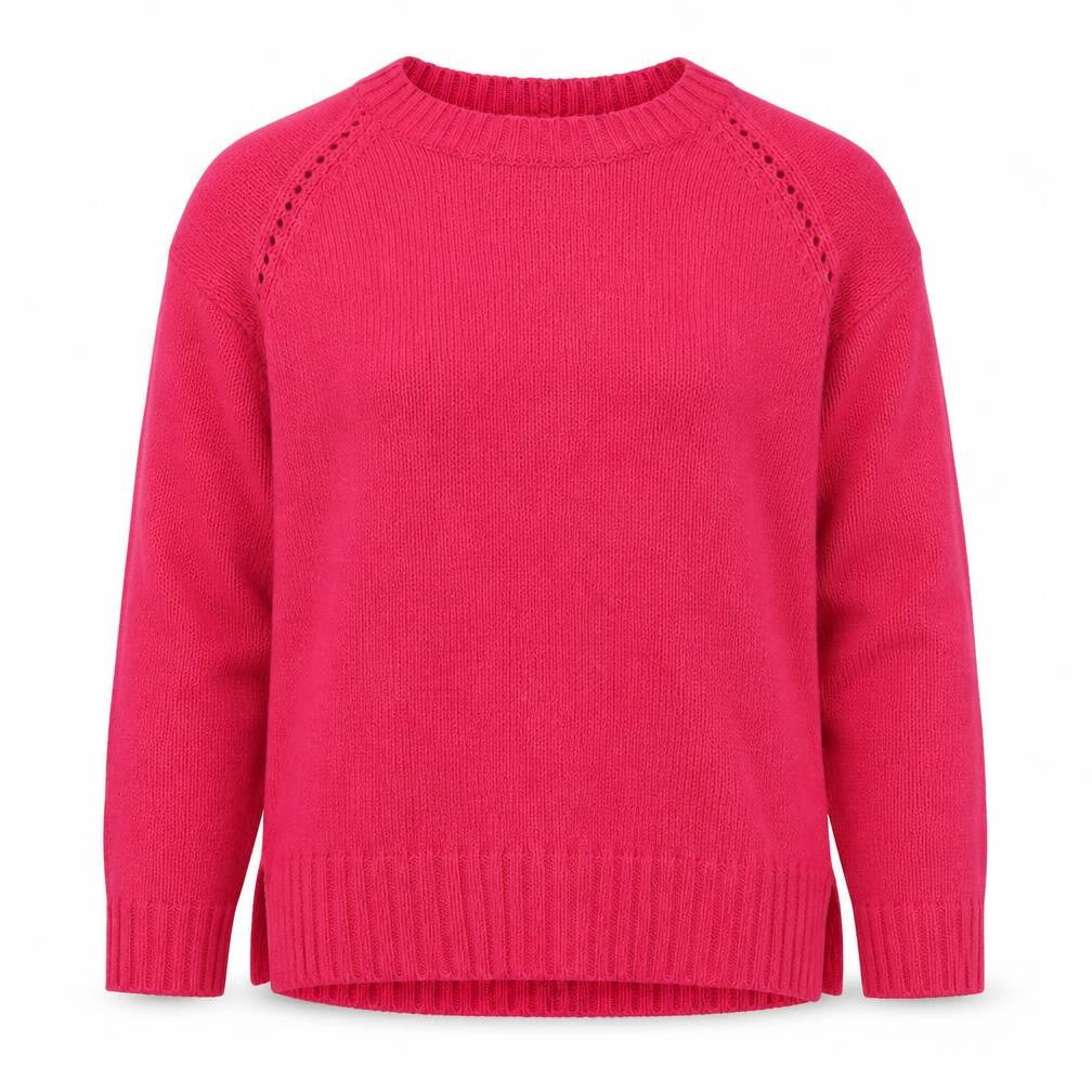 Next Women Pink Size 12 Pullover Crew Neck Raglan Knit Jumper