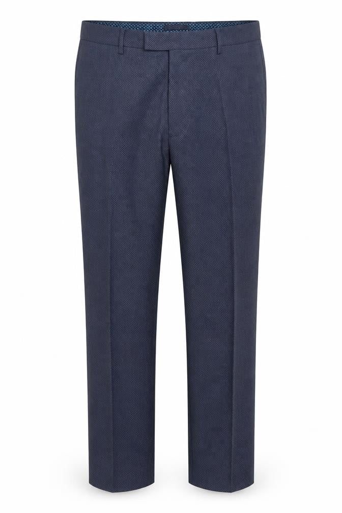 Marks & Spencer Men's Blue 38W 31L Tailored Fit Wool Dress Trousers