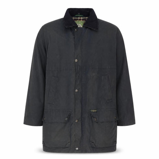 Oxford Blue Men’s 34 Navy Parka Jacket Long Outdoor Collared
