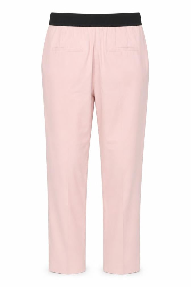 Zara Women Pink S Tapered Stretch Tailored Trousers