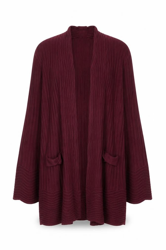 Marks & Spencer Per Una Women Red Size 12 Open Knit Cardigan