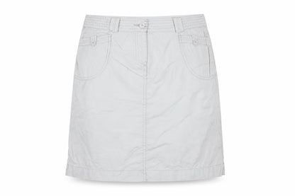Marks & Spencer Women's Grey UK 12 Straight Knee Length Cotton Skirt