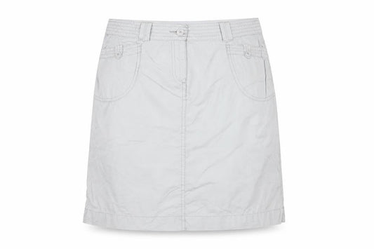 Marks & Spencer Women's Grey UK 12 Straight Knee Length Cotton Skirt