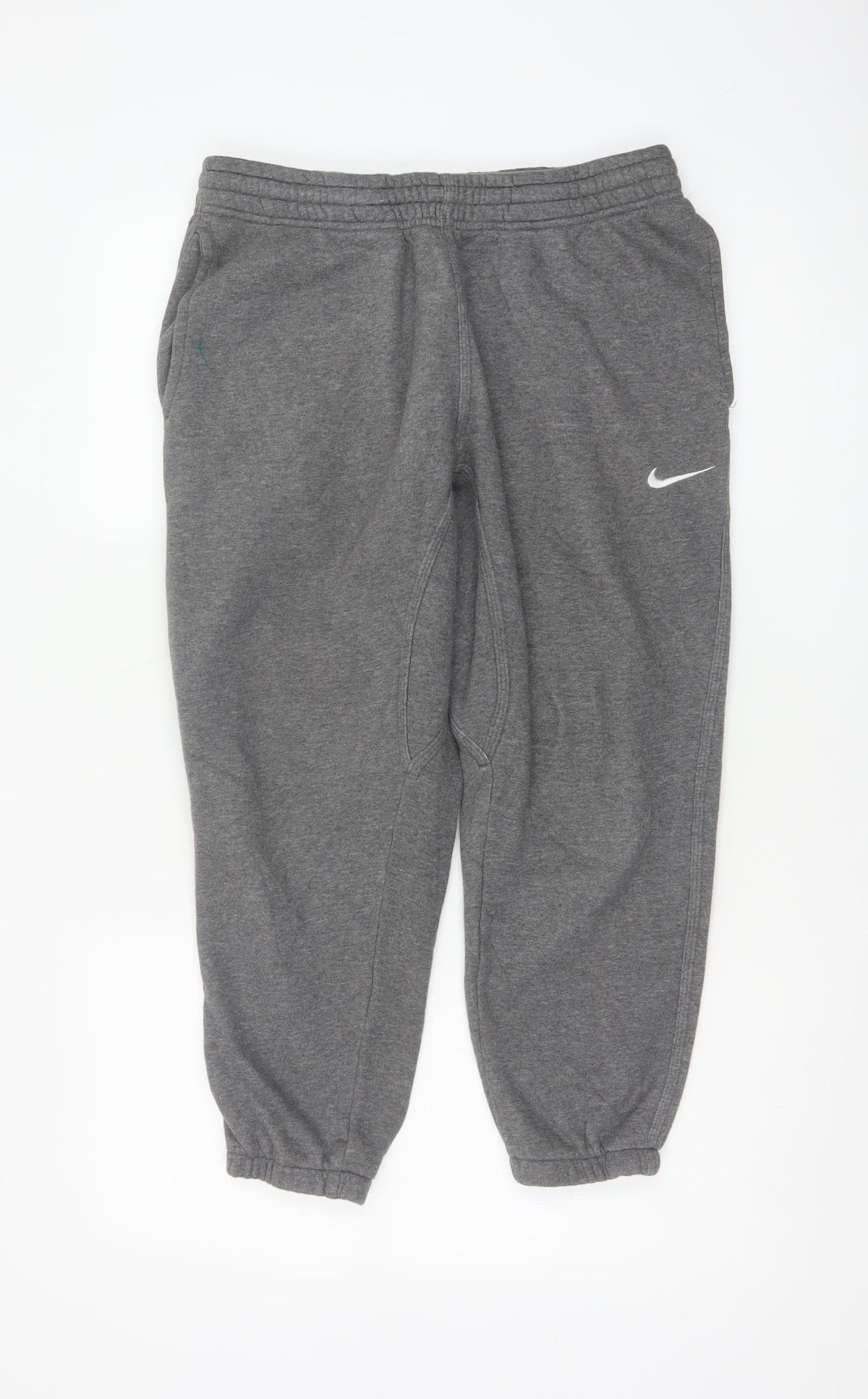 Nike Unisex Adults Grey M Jogger Sweatpants Elastic Waist Logo