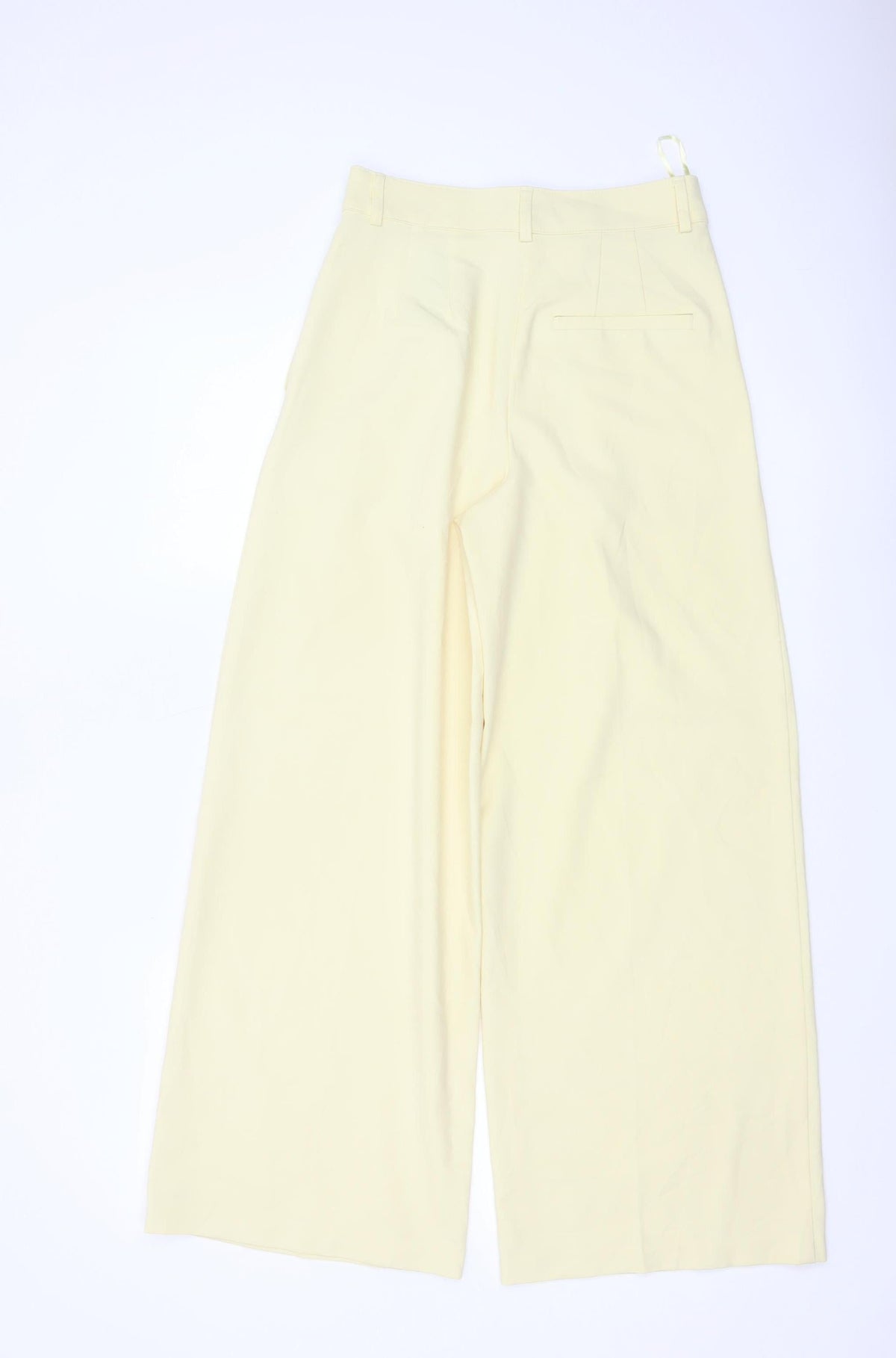 Marks & Spencer Women Yellow Size 6 Wide Leg Pleated Trousers