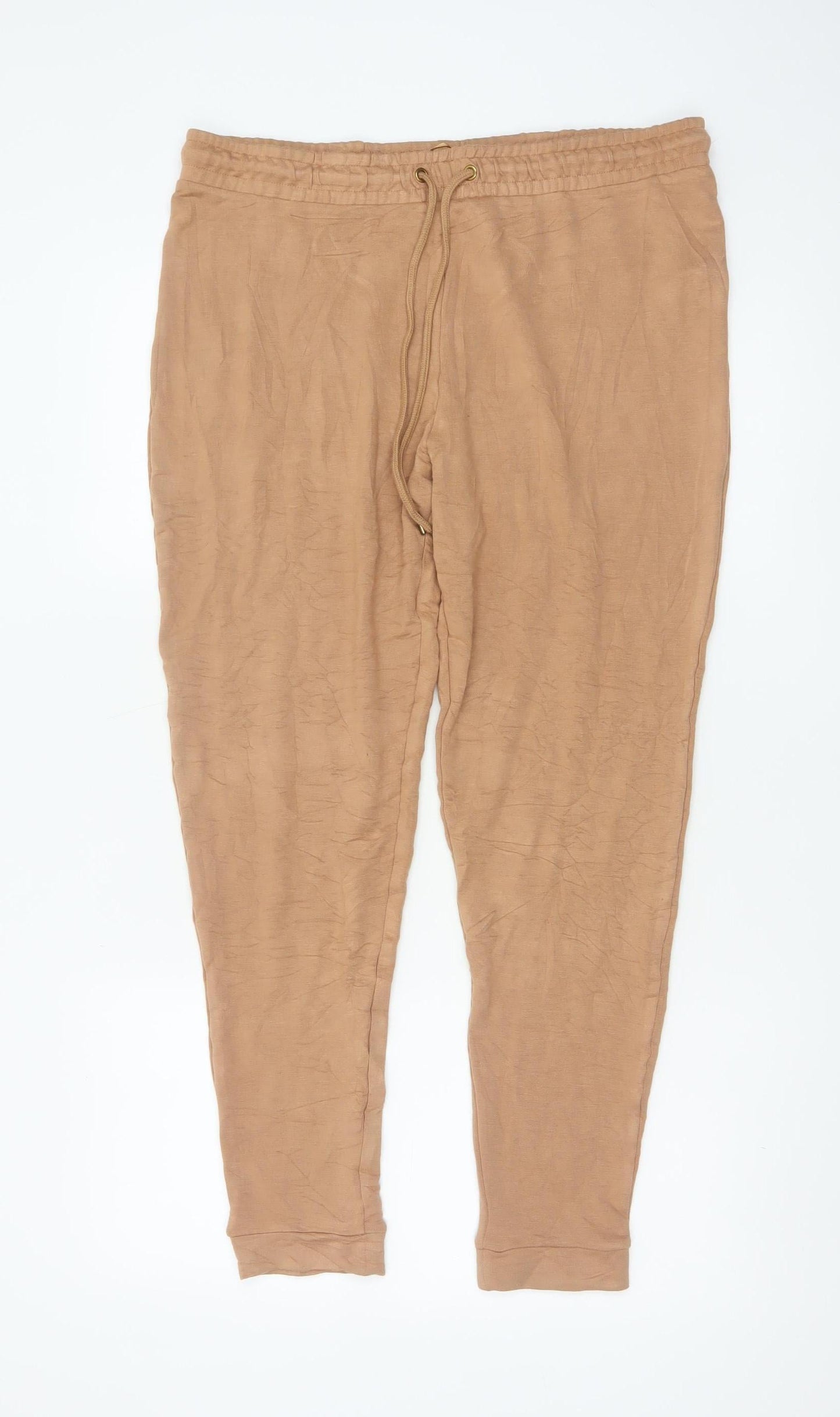 Marks & Spencer Women’s Brown Size 16 Hooded Jersey Lounge Set Jumper Trousers
