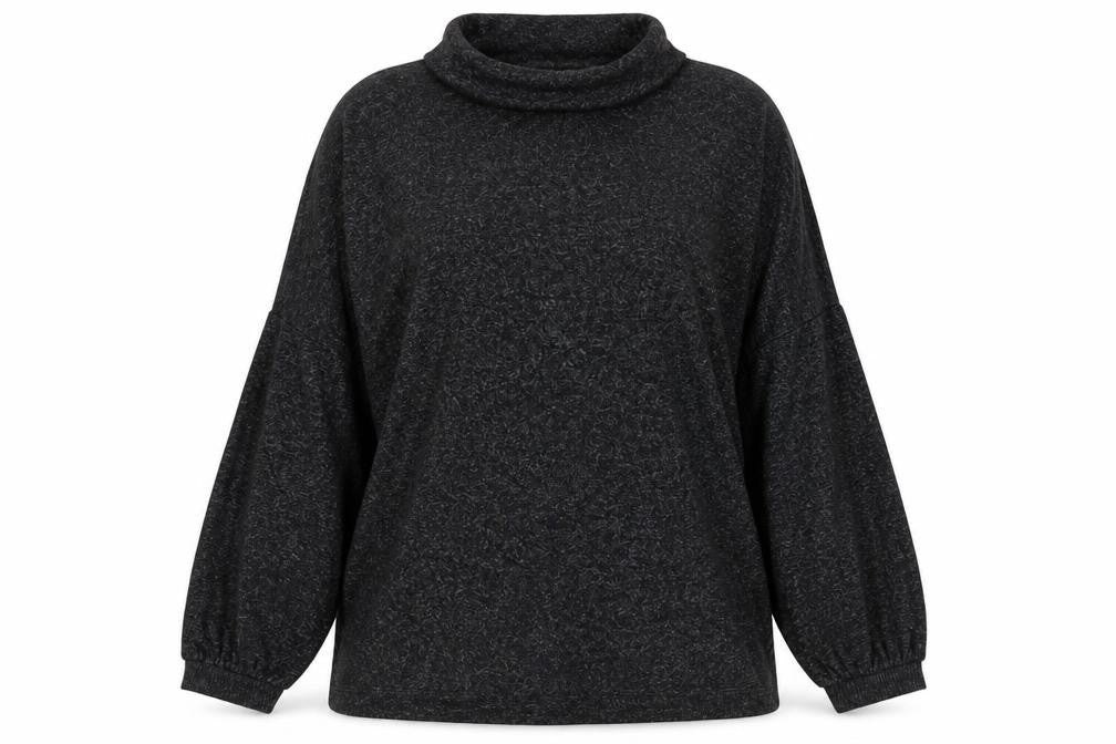 Marks & Spencer Women Black UK 20 Cowl Neck Knit Lounge Set Jumper