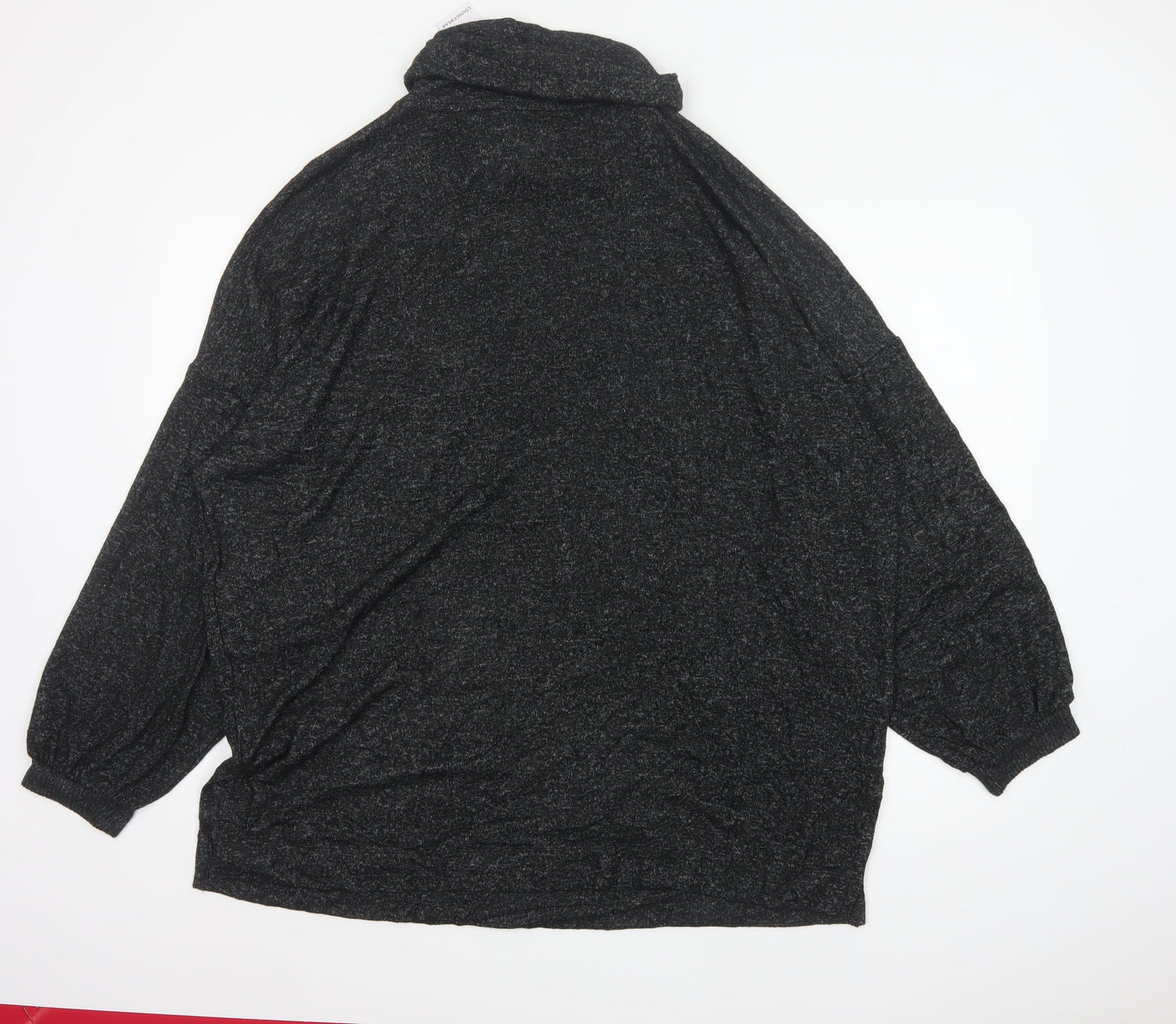 Marks & Spencer Women Black UK 20 Cowl Neck Knit Lounge Set Jumper