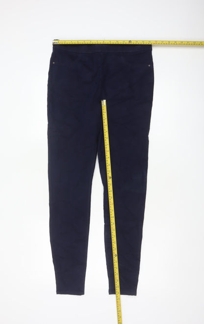 Back view of Papaya Women’s Blue, size UK 12, L31 Stretch Slim Jegging Jeans