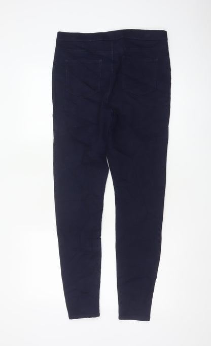 Close-up detail of Papaya Women’s Blue, size UK 12, L31 Stretch Slim Jegging Jeans