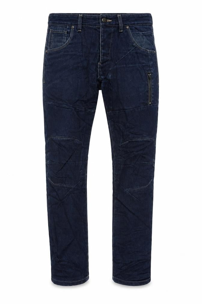Voi Jeans Men’s Blue W36 L32 Vader Tapered Denim Jeans Zip Pocket