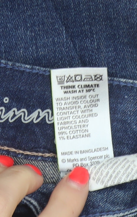 Marks & Spencer Women’s Blue UK 16 Indigo Collection Skinny Stretch Jeans