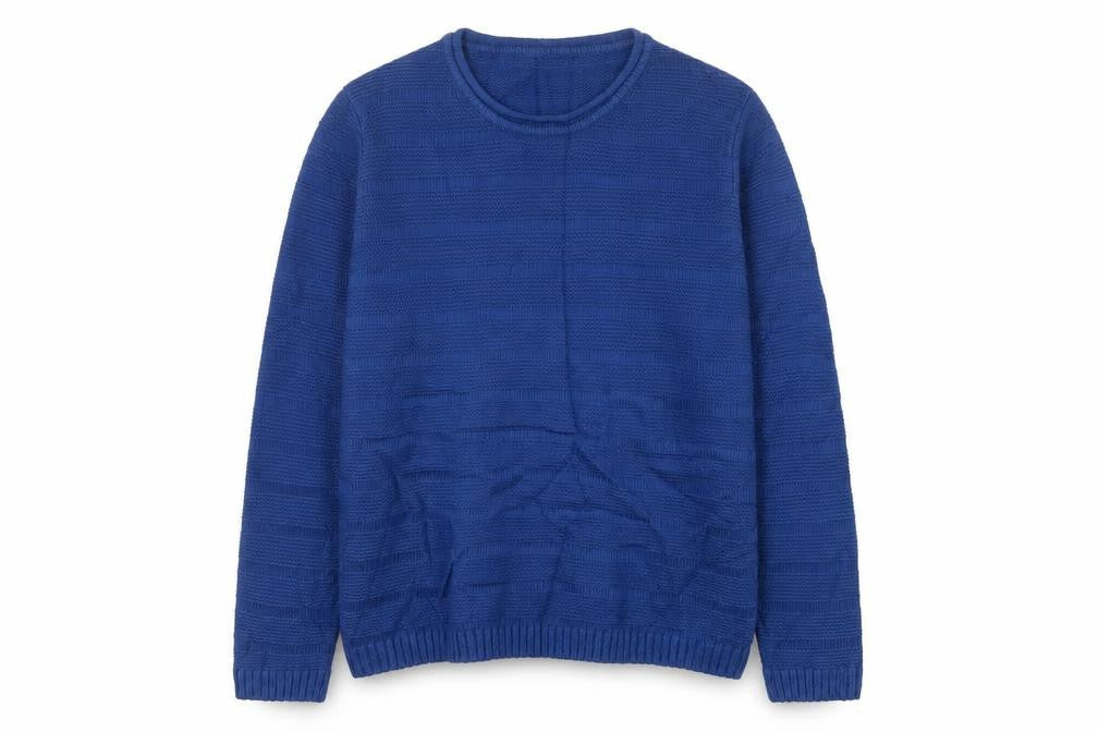 Isle Essentials Women’s Blue Knit Pullover Jumper Size S 10-12