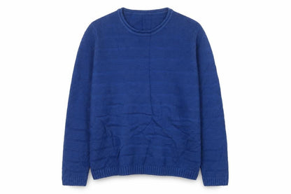 Isle Essentials Women’s Blue Knit Pullover Jumper Size S 10-12