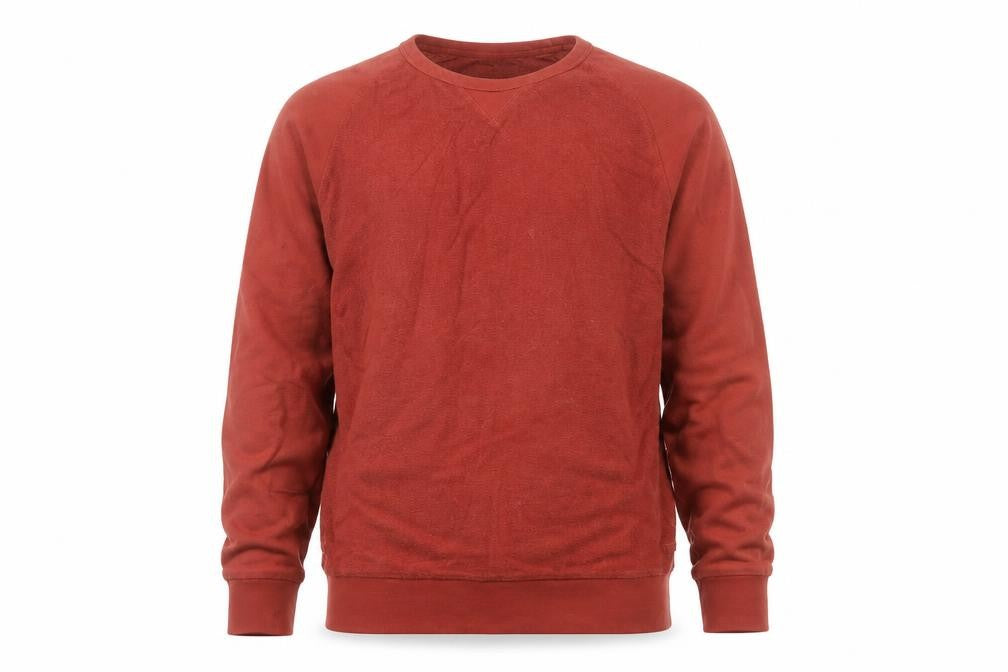 White Stuff Men’s Orange M Crew Neck Cotton Pullover Sweatshirt