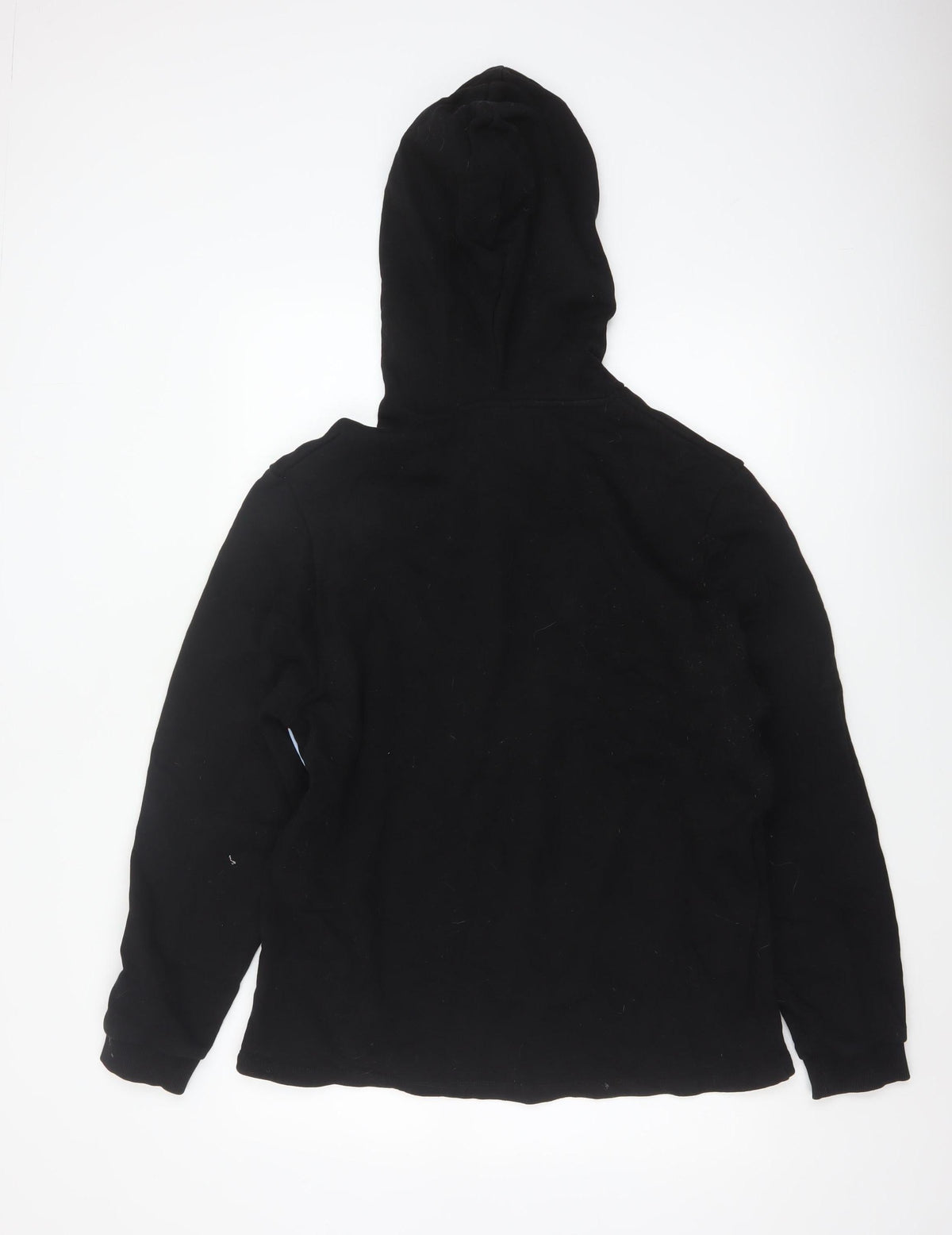 ASOS Men’s Black S Pullover Hoodie Colour Block Striped Cotton