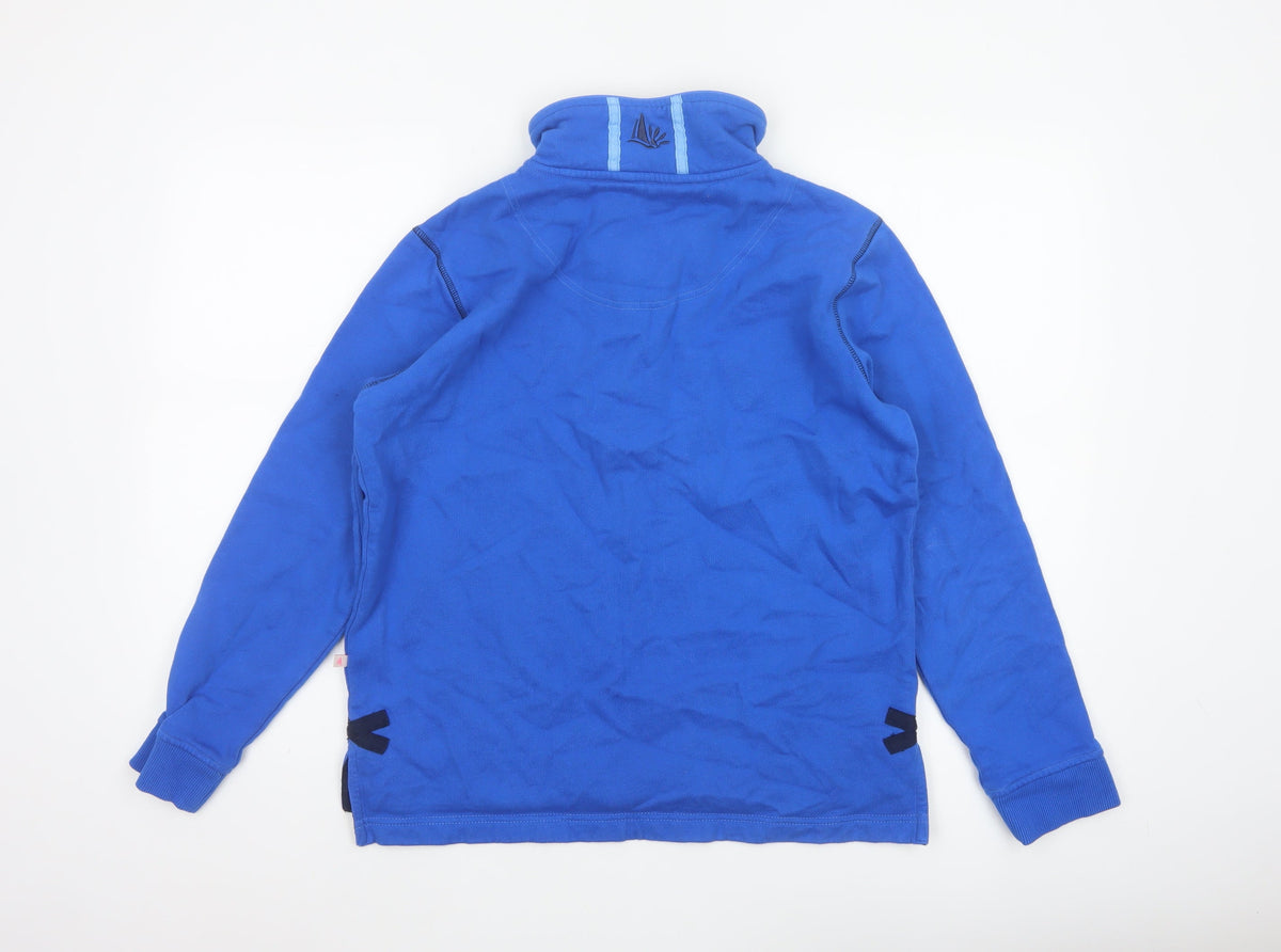 Dock of the Bay Women’s Blue Size 12 1/2 Zip Nautical Sweatshirt