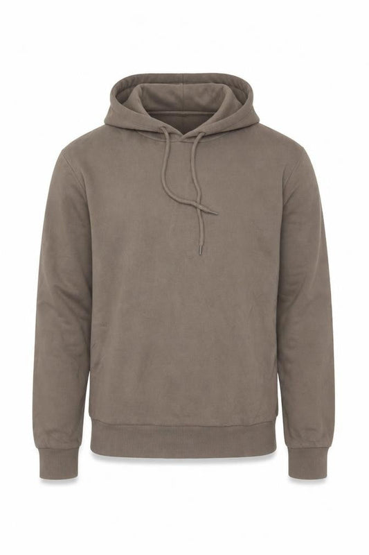 Jack & Jones Men’s Brown S Pullover Hoodie Logo Graphic Fleece