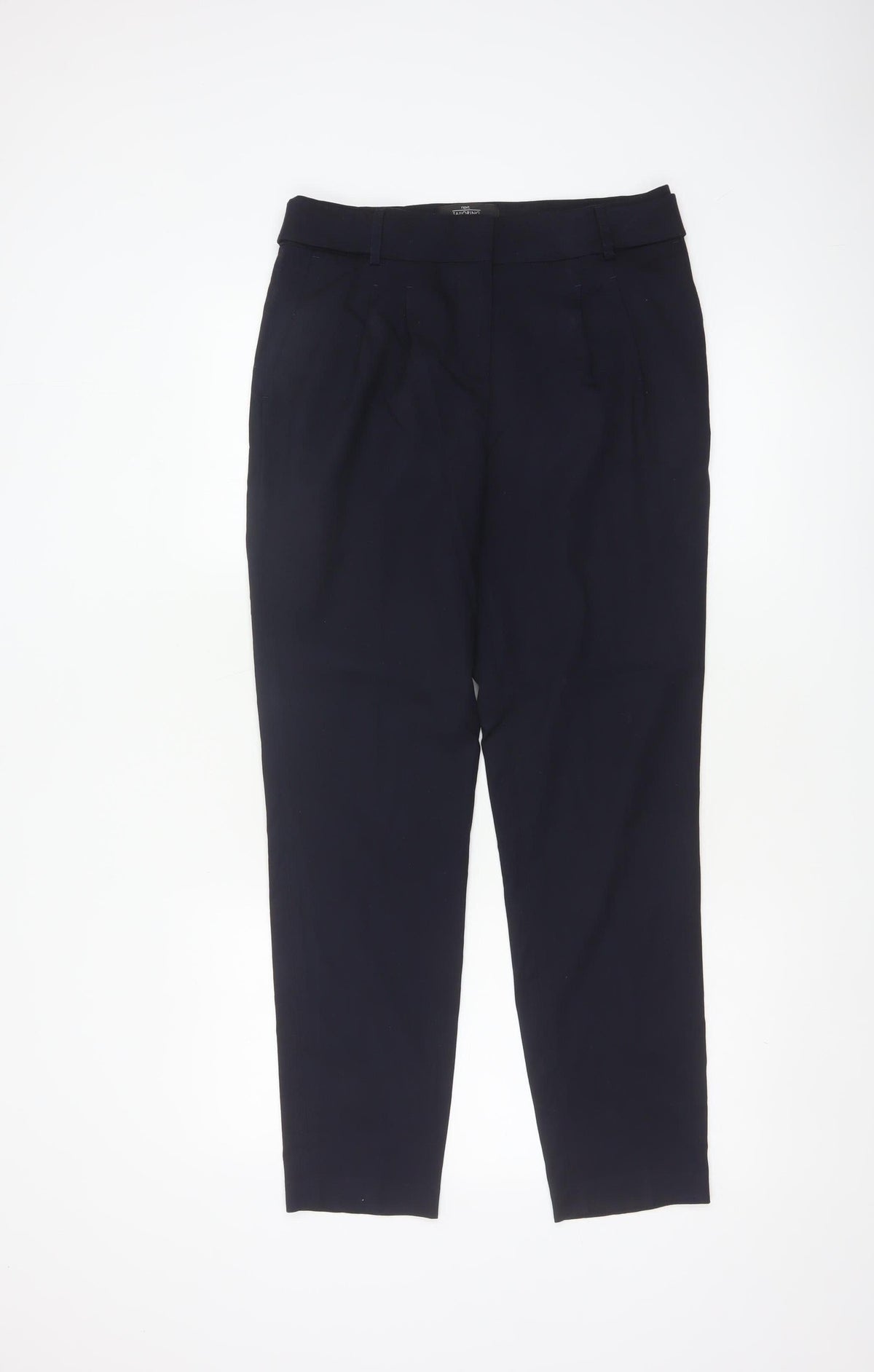 Next Women Black UK 8 Tall Tapered Work Dress Trousers Pockets
