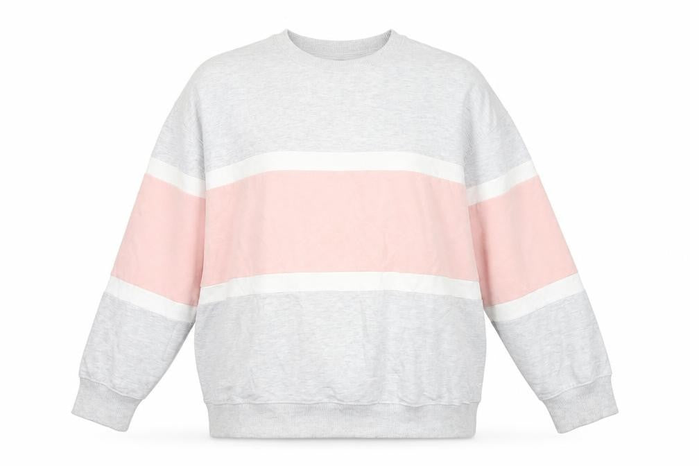 New Look Women’s Multicoloured Colourblock Fleece Sweatshirt Size L