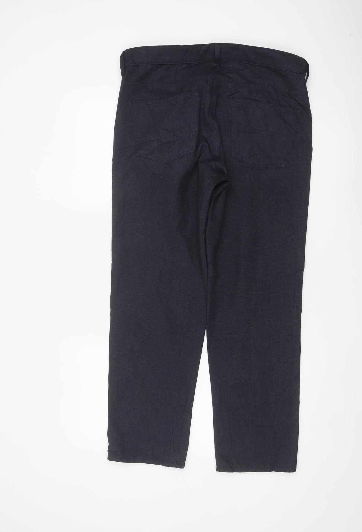 Marks & Spencer Men's Blue 34in 29in Straight Trousers