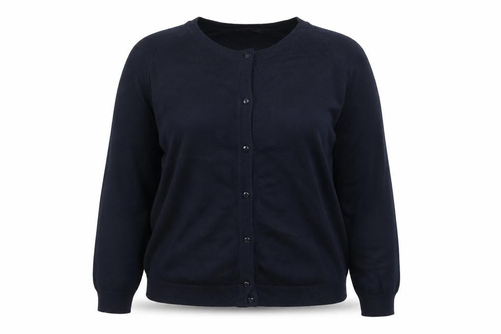 Dorothy Perkins Women Blue UK 12 Button Front Long Sleeve Cardigan