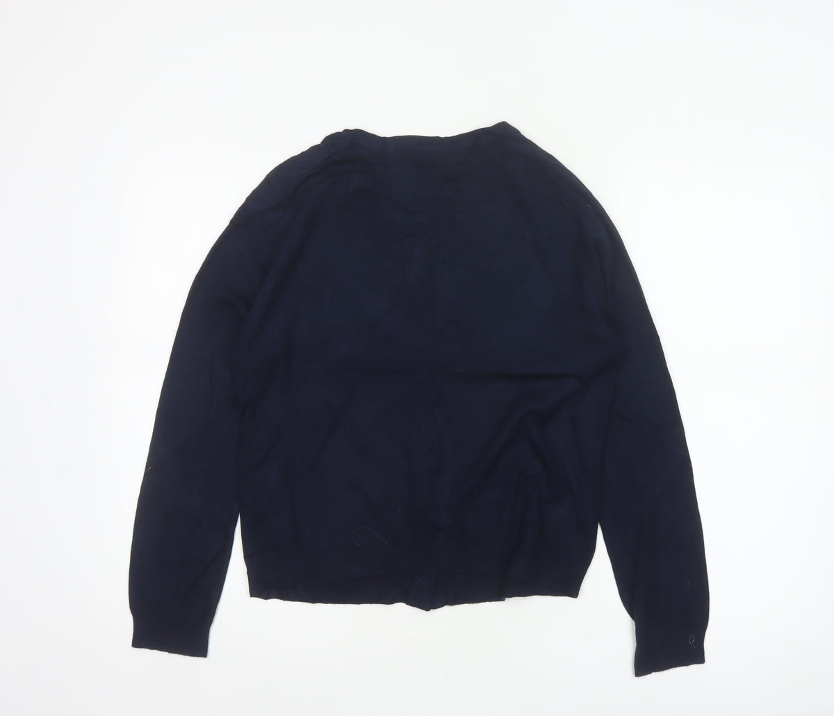 Dorothy Perkins Women Blue UK 12 Button Front Long Sleeve Cardigan