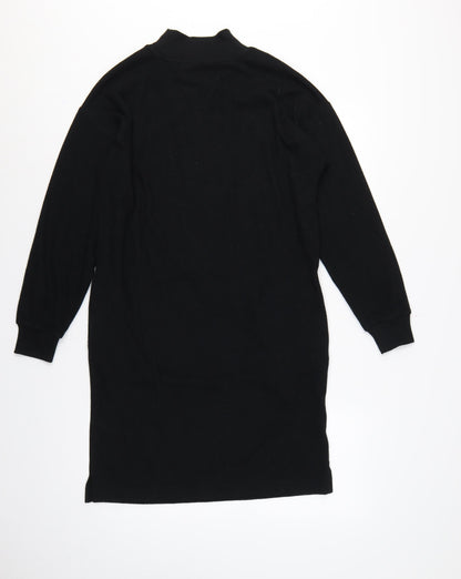Marks & Spencer Women Black UK 6 Jumper Dress Mock Neck Knit