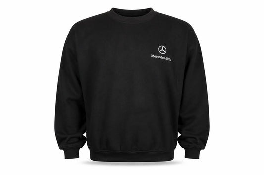 Uneek Men's Black 2XL Mercedes-Benz Embroidered Pullover Sweatshirt