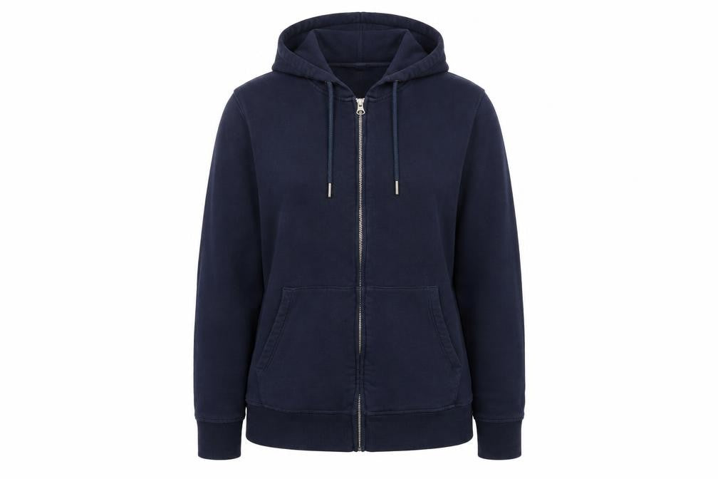 Marks & Spencer Women’s Navy Blue UK 16 Full Zip Hooded Cotton Hoodie