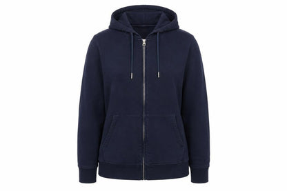 Marks & Spencer Women’s Navy Blue UK 16 Full Zip Hooded Cotton Hoodie