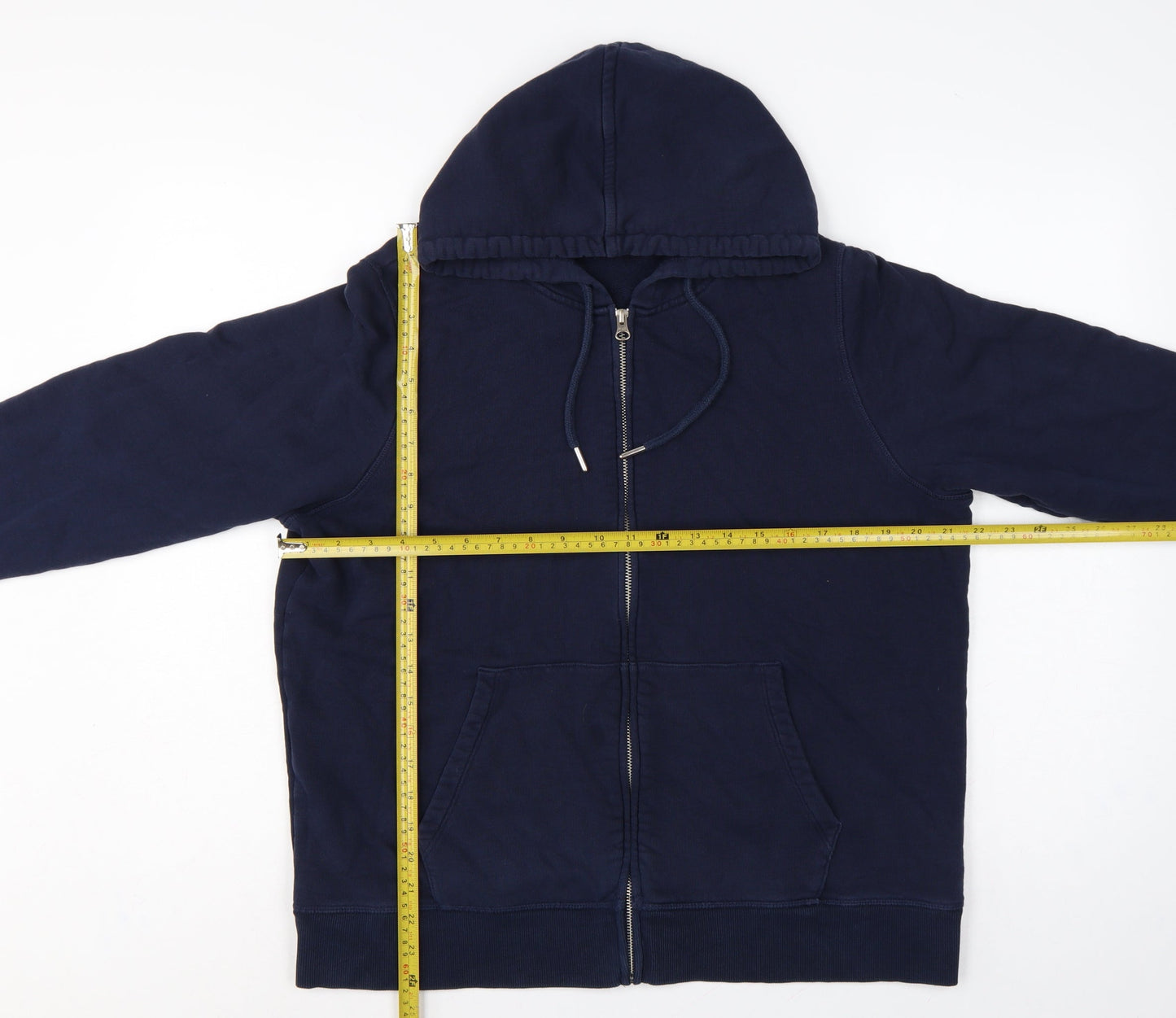 Marks & Spencer Women’s Navy Blue UK 16 Full Zip Hooded Cotton Hoodie