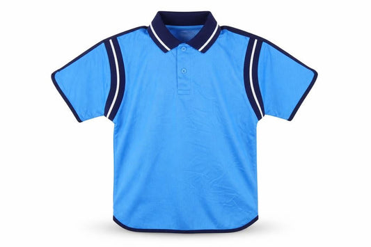 Le Coq Sportif Boys Blue 10 Years Polo Jersey Manchester City Football