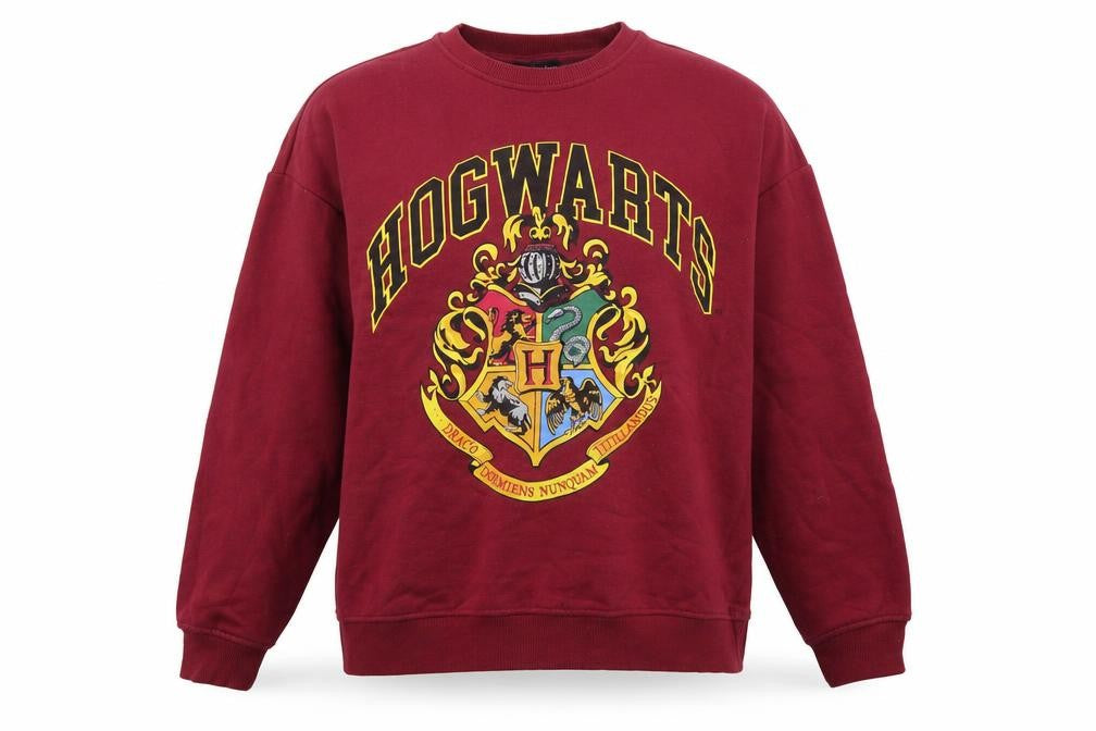 Primark Harry Potter Hogwarts Women’s Burgundy M Graphic Sweatshirt