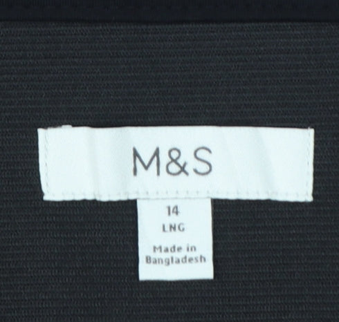 Marks & Spencer Women Black Size 14 Long Stretch Leggings