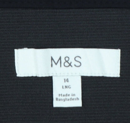 Marks & Spencer Women Black Size 14 Long Stretch Leggings
