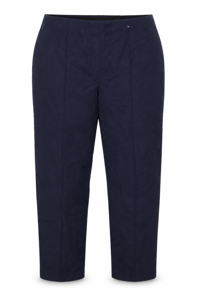 Marks and Spencer Women Blue Size 20 Short Tapered Stretch Trousers