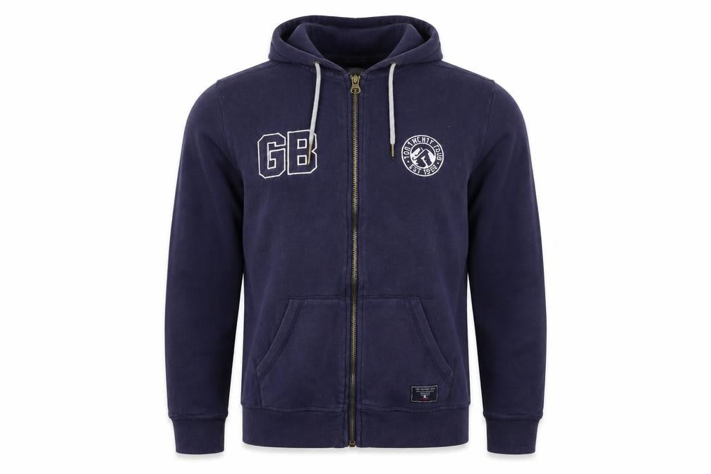 Tog Twenty Four Men’s Blue L Full Zip Hooded Fleece Logo Hoodie